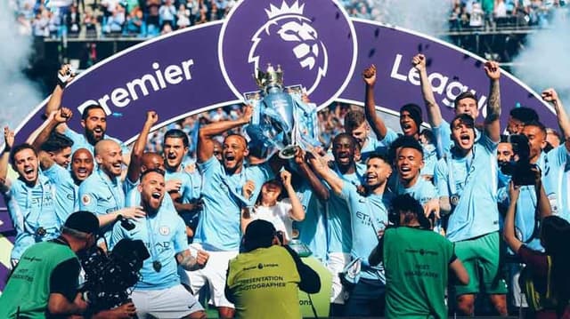 Manchester City foi campeão da Premiere League 2017/18