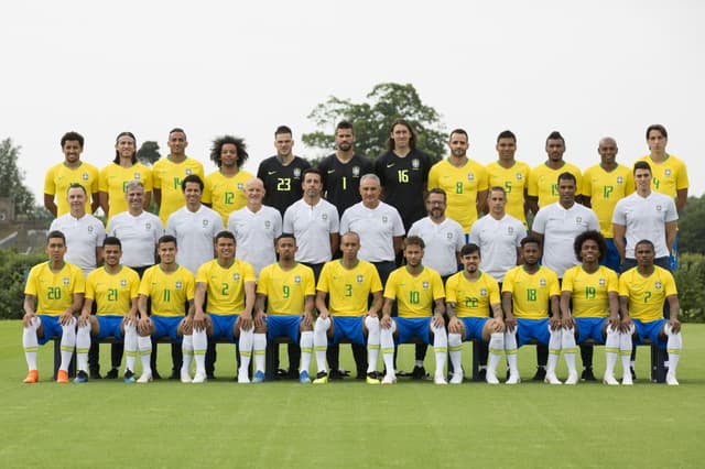 Foto oficial da Seleção Brasileira para a Copa do Mundo