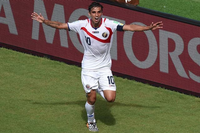 Craque da Costa Rica, Bryan Ruiz fez o gol no triunfo de 1 a 0 sobre a Itália e no empate por 1 a 1 com a Grécia, nas oitavas. Os costarriquenhos avançaram nos pênaltis