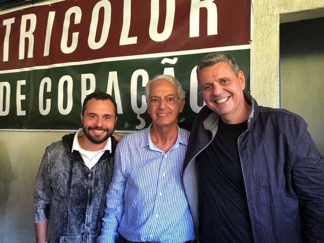 Mario Bittencourt, Celso Barros e Ricardo Tenório posam lado a lado