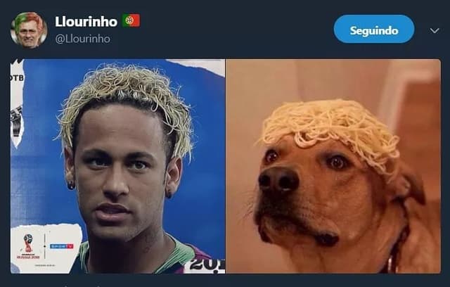 Humor na Copa: novo cabelo de Neymar virou piada na web