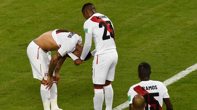 Tristeza também de Paolo Guerrero, que lutou muito para estar no Mundial