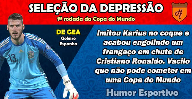 Humor na Copa: Seleção da Depressão da 1ª rodada