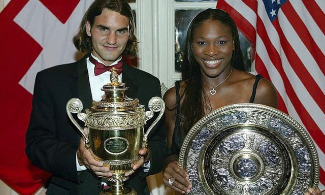 Roger Federer e Serena Williams campões em Wimbledon em 2003