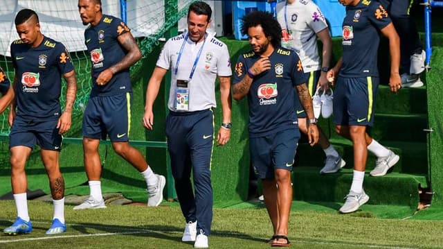 Treino seleção brasileira - Marcelo