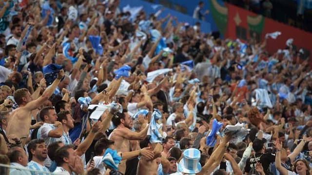 Torcida argentina na Rússia