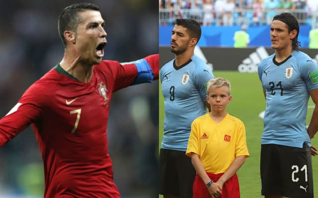 Cristiano Ronaldo, Suárez e Cavani são os principais astros em campo neste sábado