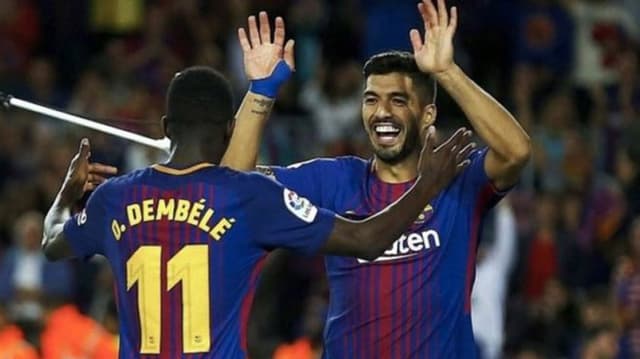 Suárez e Dembélé - Barcelona