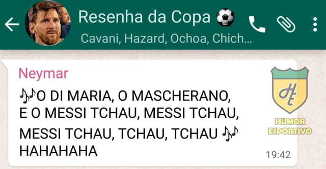 Humor na Copa: WhatsApp da Zoeira