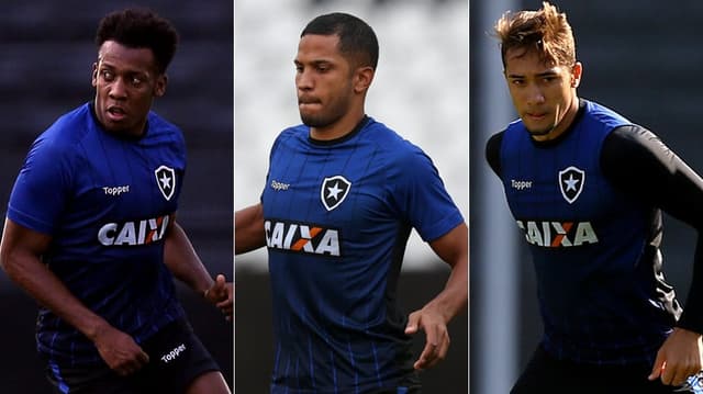 Moisés, Yago e Jean estão emprestados pelo Corinthians até o fim do ano. Veja imagens do trio a seguir&nbsp;