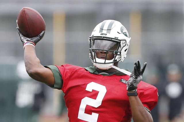 Teddy Bridgewater nas atividades organizadas do Jets