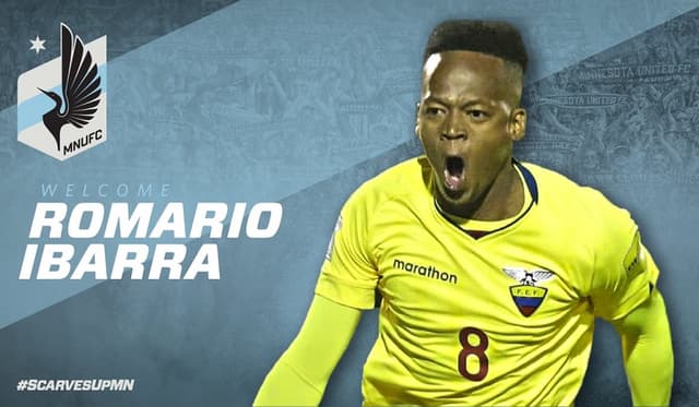 Romario Ibarra anunciado pelo Minnesota United