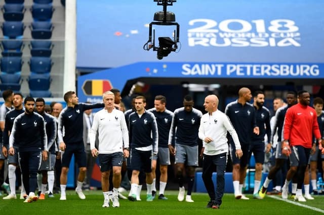 Foto do treino de hoje da França