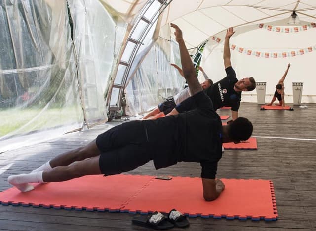 Treino de recuperação da Inglaterra