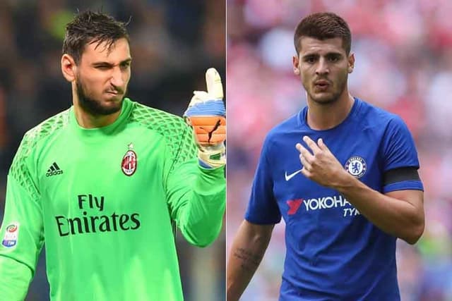 Montagem - Donnarumma e Morata