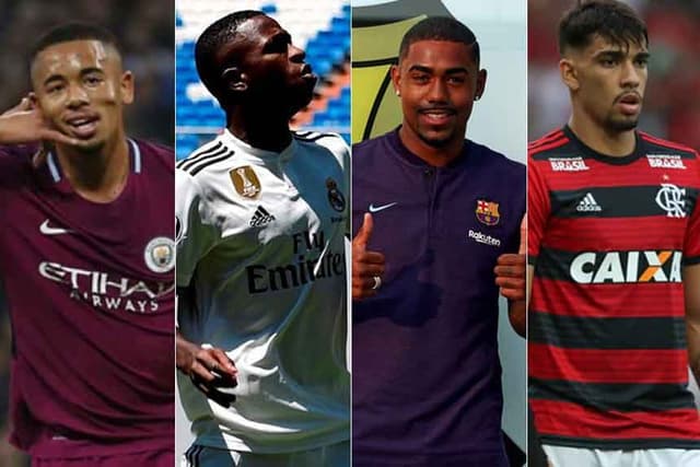 Gabriel Jesus, Vinicius Jr., Malcom e Paquetá são algumas opções para a Seleção Brasileira olímpica nos Jogos de Tóquio em 2020. Confira mais nomes que lutarão pelas vagas