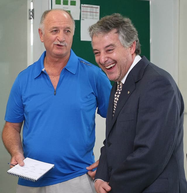 Luiz Felipe Scolari e Paulo Nobre, em 2014