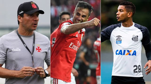 O mercado da bola segue à todo vapor no Brasil e na Europa. Neste sábado, o Botafogo anunciou a contratação do técnico Zé Ricardo, o Santos acertou o empréstimo de David Braz ao Sivasspor, da Turquia, e o brasileiro Jonas pediu para deixar o Benfica e se transferir para o Al Nassr, da Arábia Saudita. Confira o resumão!