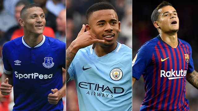 A rodada de fim de semana foi mais positiva do que negativa para os brasileiros que atuam na Europa. Na Premier League, destaque para Gabriel Jesus, Lucas e Richarlison, que marcaram nas vitórias de Manchester City, Tottenham e Everton, respectivamente. Fred e Andreas Pereira, convocados por Tite para os próximos amistosos da Seleção Brasileira, tiveram desempenhos ruins na derrota do Manchester United para o Brighton, por 3 a 2. Na Espanha, destaque para a dupla brazuca Philippe Coutinho e Arthur, que entrou no segundo tempo do jogo contra o Alavés, pelo Campeonato Espanhol e tive boa atuação. Confira como foram os brasileiros neste fim de semana pela Europa