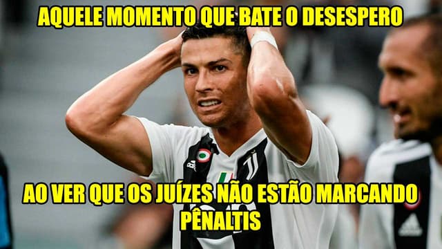 CR7 é alvo de memes após passar em branco mais uma partida