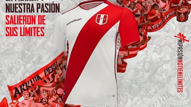 Nova camiseta da seleção do Peru