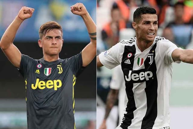 Dybala com CR7 na Juventus