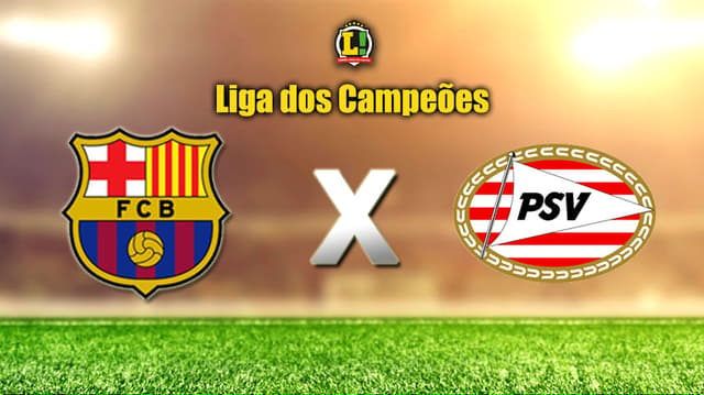 Apresentação Barcelona x PSV - Liga dos Campeões