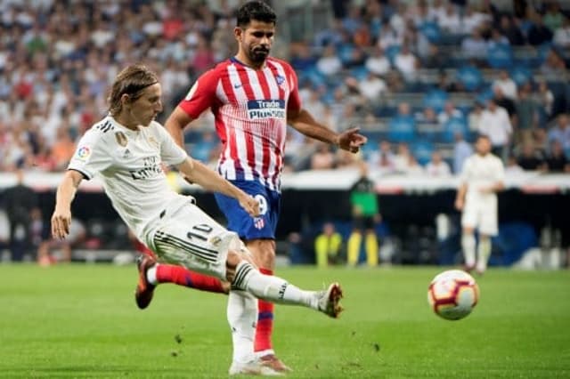 Modric e Diego Costa - Real Madrid x Atlético de Madrid