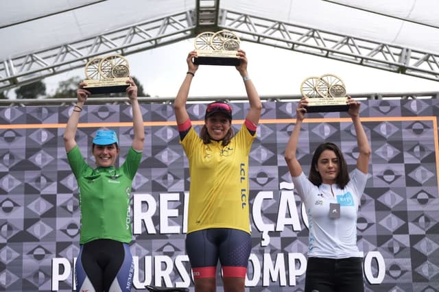 Nadine Gill e Otávio Bulgarelli, os campeões da etapa de Campos do Jordão no último domingo