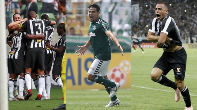 Montagem - Atlético-MG, Palmeiras e Ceará