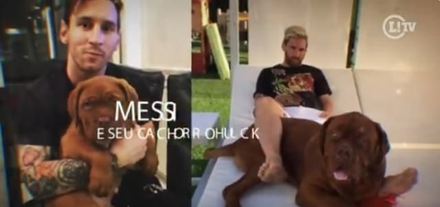 Messi e seu cão