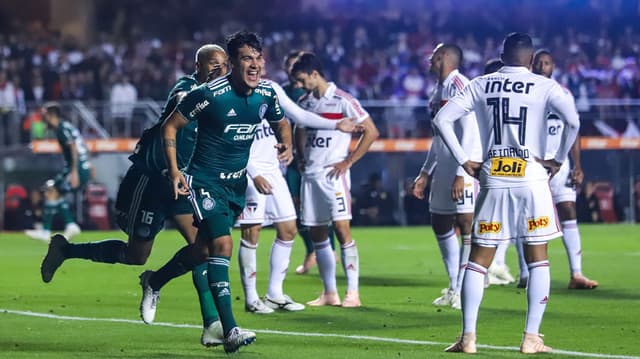 Foram três os protagonistas principais da vitória do Palmeiras sobre o São Paulo, no Morumbi: Gustavo Gómez, Moisés e Mayke. Eles participaram diretamente das jogadas que encerraram tabu e deixaram o Verdão na ponta (notas por William Corrêia)&nbsp;