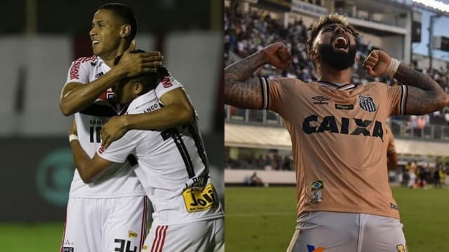 Montagem - São Paulo e Santos