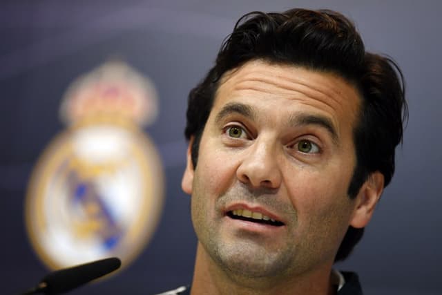 Solari na coletiva do Real Madrid