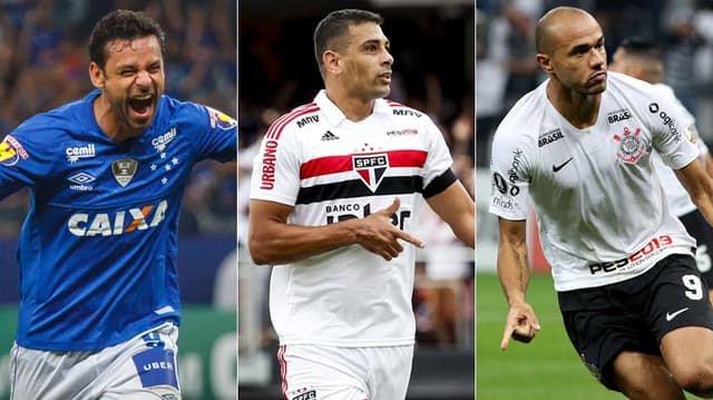 No Top 10 dos maiores artilheiros dos pontos corridos do Campeonato Brasileiro da série A, só Fred (Cruzeiro), Diego Souza (São Paulo), Roger (Corinthians) e Wellington Paulista (Chapecoense) atuam na elite nacional. Outros seis ainda estão em atividade no Brasileirão e completam o top 20. Confira!