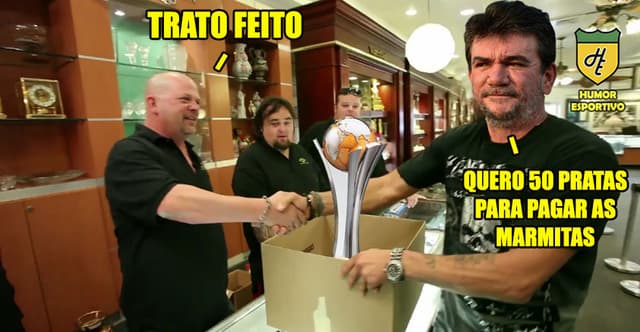 Penhora da taça do Mundial de 2012 do Corinthians rende memes