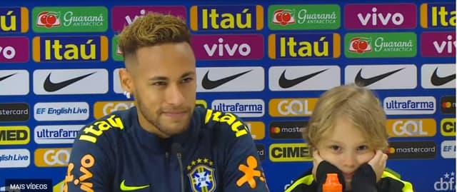 Neymar em coletiva