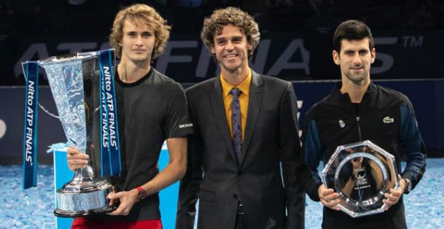 Guga entregou a taça ao campeão Zverev