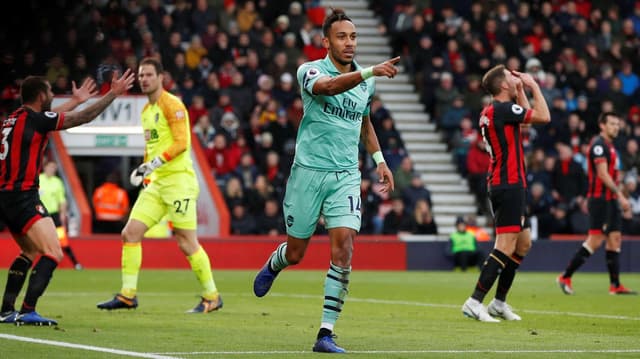 Aubameyang - Bournemouth x Arsenal