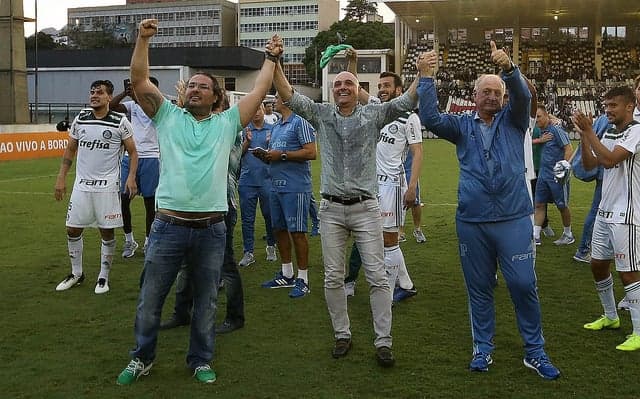 Alexandre Mattos, Maurício Galiotte e Felipão