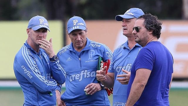 Paulo Turra, Carlos Pracidelli, Felipão e Alexandre Mattos