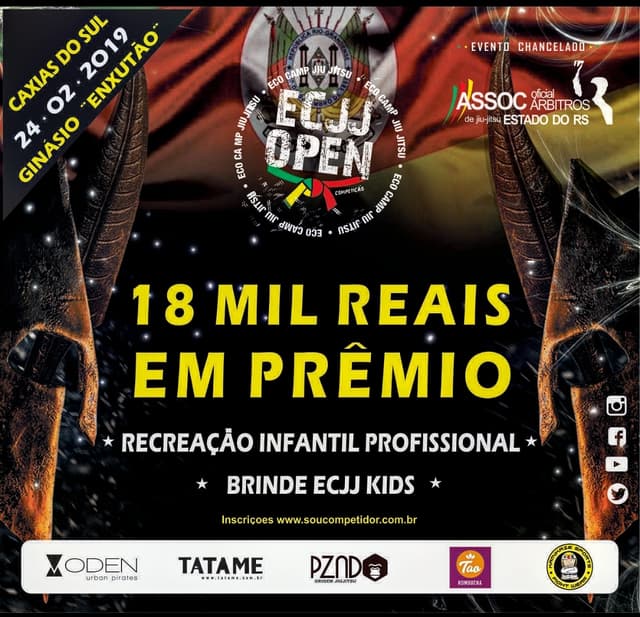 Essa será a primeira vez que o Eco Camp Jiu-Jitsu vai ser realizado em Caxias do Sul (Foto: Divulgação)