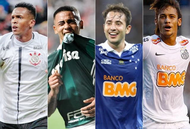 Antes do palmeirense Dudu receber o prêmio de 'Craque do Brasileirão' de 2018, nomes como Jô, Gabriel Jesus, do bicampeão Everton Ribeiro e de Neymar foram alguns dos que terminaram as edições anteriores consagrados. Saiba onde eles estão atualmente!