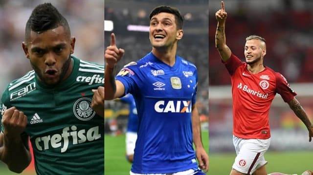 Ao todo, os jogadores estrangeiros anotaram 184 tentos em jogos oficiais por clubes de Série A na temporada 2018. Alguns, porém, tiveram destaque, como o colombiano Borja, do Palmeiras, o uruguaio Arrascaeta, do Cruzeiro e Nico López, do Internacional. Veja o top 15 na galeria a seguir