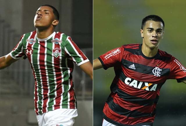 Montagem - Marcos Paulo (Flu) e Reinier (Fla)