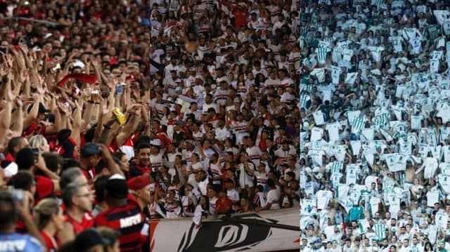 Mais de sete milhões de torcedores pagaram ingresso para assistir aos jogos do Brasileirão-2018, média de 18.834 por partida, a maior da era dos pontos corridos. Muito disso graças aos duelos do Flamengo como mandante, clube que liderou o quesito público pagante da competição, seguido por São Paulo, Palmeiras, Corinthians e Ceará. Confira a tabela na galeria a seguir