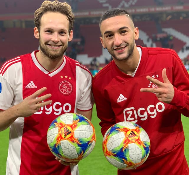 Blind e Ziyech - Ajax x De Graafschap