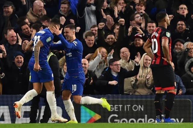 Emerson Palmieri e Hazard - Chelsea x Bournemouth