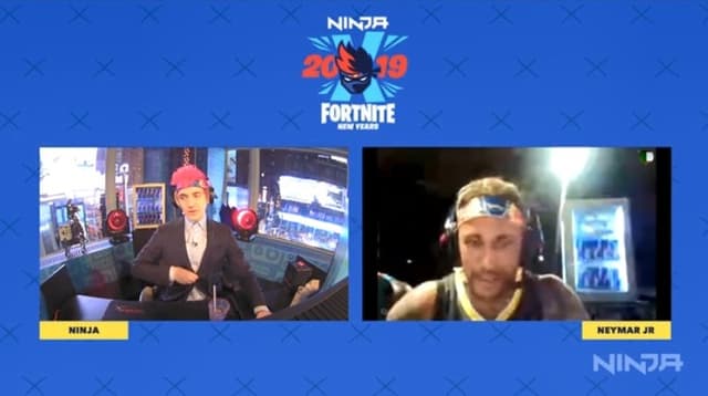 Neymar participou de transmissão de Fortnite no Ano amovo