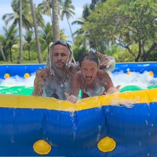 Neymar e Davi Lucca